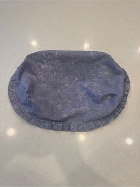 Longaberger Blue purple Ruffled Kitchen Basin Cover